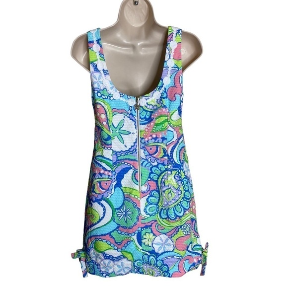 LILLY Pulitzer Conch Republic Delia Sleeveless Shift Dress size 0 - Picture 3 of 8